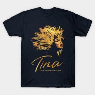 singer tina turner vintage gold silhouette T-Shirt